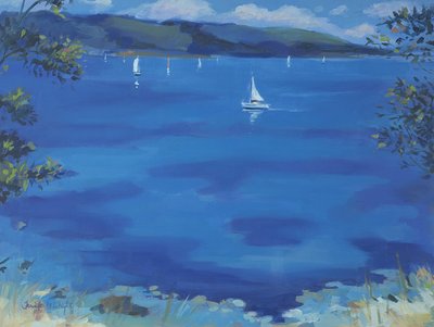 Salcombe - Blue Morning by Jennifer Wright